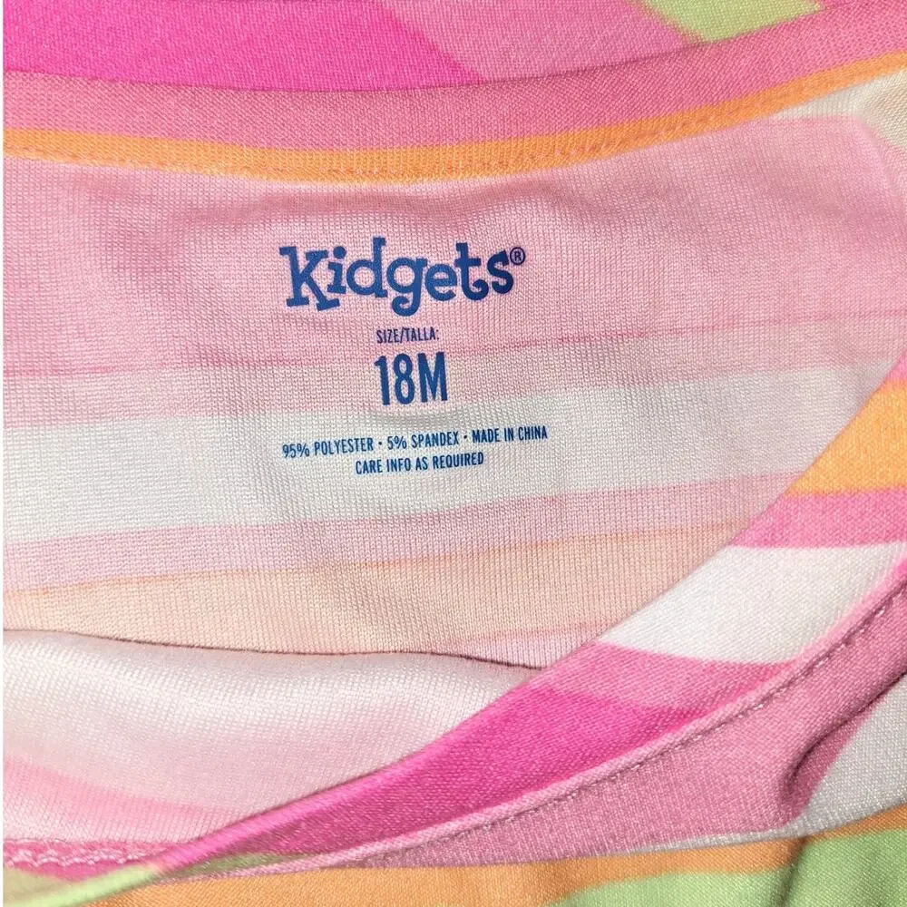 Toddler 18 Months Cinch Waist Summer Dress with Pocket Design